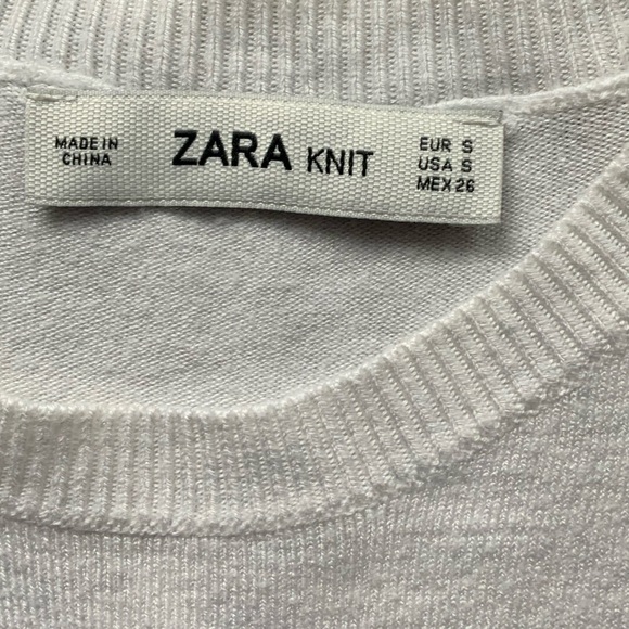 Zara Sleeveless Sweater Oatmeal Color - Picture 2 of 2